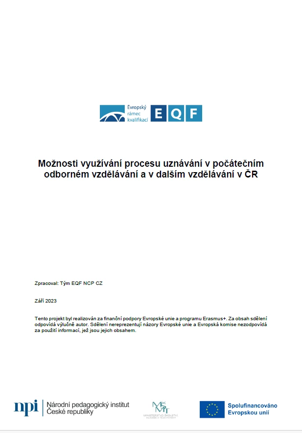 Možnosti_využívání_procesu_uznávání_v počátečním_odborném_vzdělávání_a v_dalším_vzdělávání_v ČR 